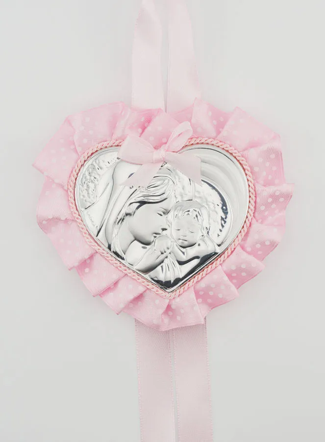 Taufgeschenk – Medaillon für Babywiege Madonna mit Kind (pic 1)
