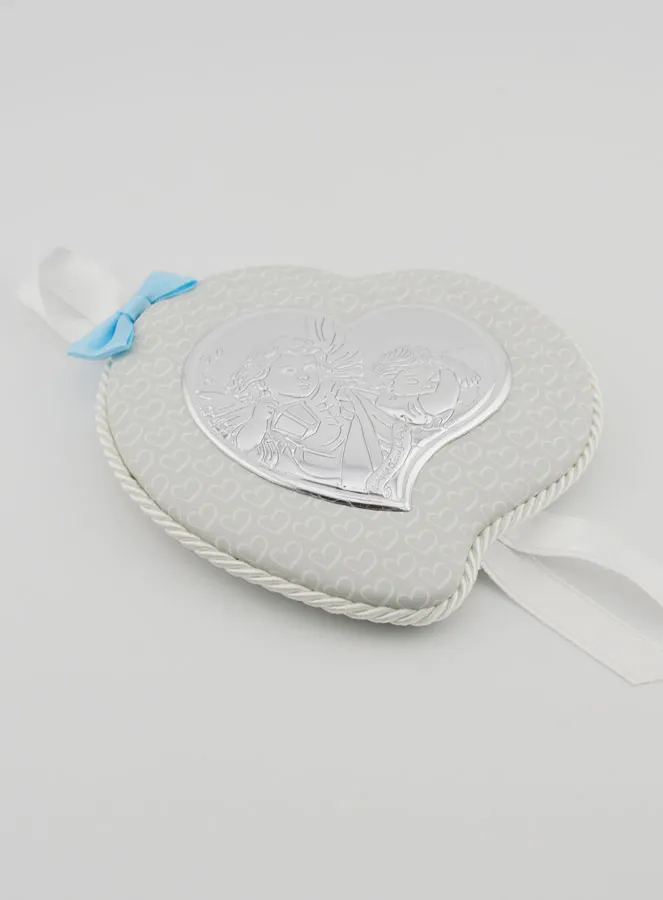 Taufgeschenk Junge – Anhänger für Babywiege aus Leder - Engel mit Laterne (pic 2)