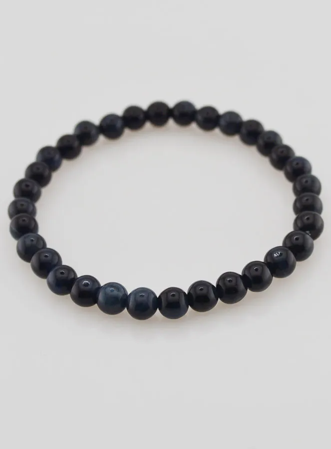 Armband aus Falkenauge Edelstein - 6mm (pic 2)