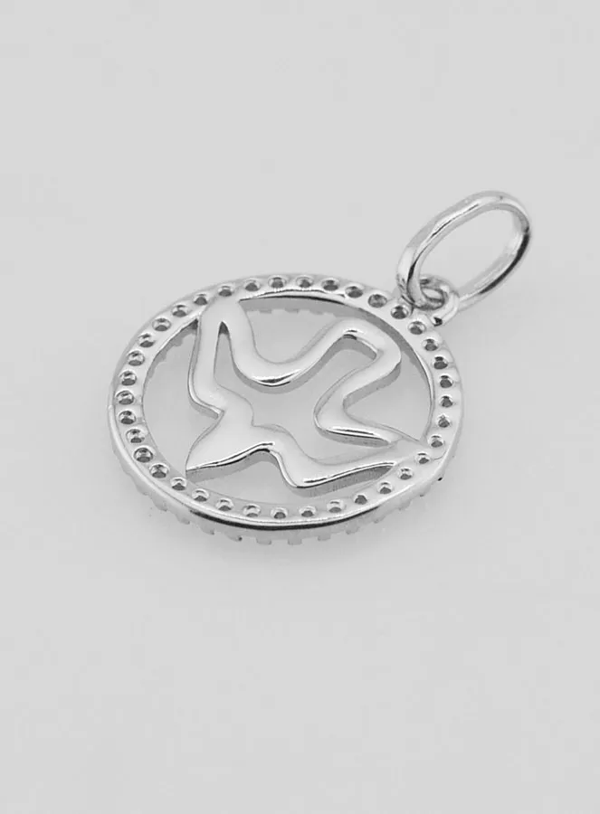 Durchbrochener Anhänger Heiliger Geist aus 925er Silber – 15mm (pic 4)