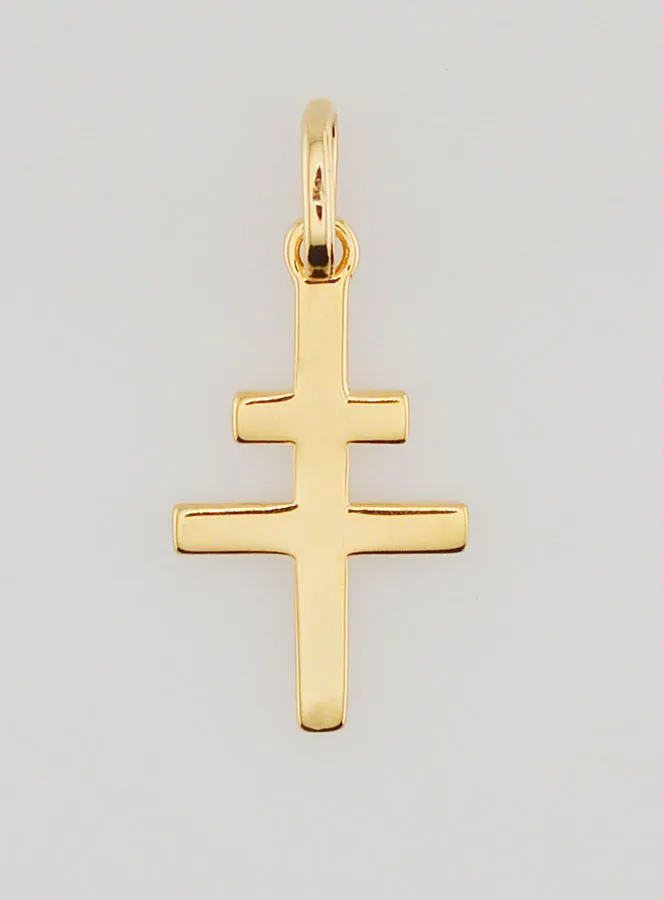 Anhänger Lothringer Kreuz Vergoldet – 18mm (pic 1)