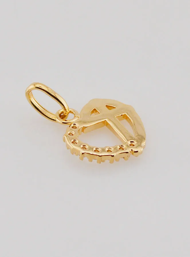 Anhänger Herz und Kreuz Vergoldet (pic 4)