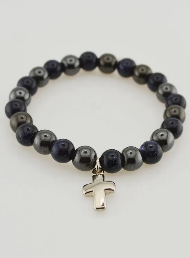 Edelstein Armband – Hämatit und Blauer Sonnenstein (pic 2)