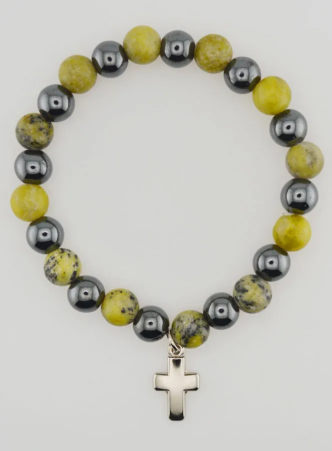 Edelstein Armband – Hämatit und Serpentin (pic 1)