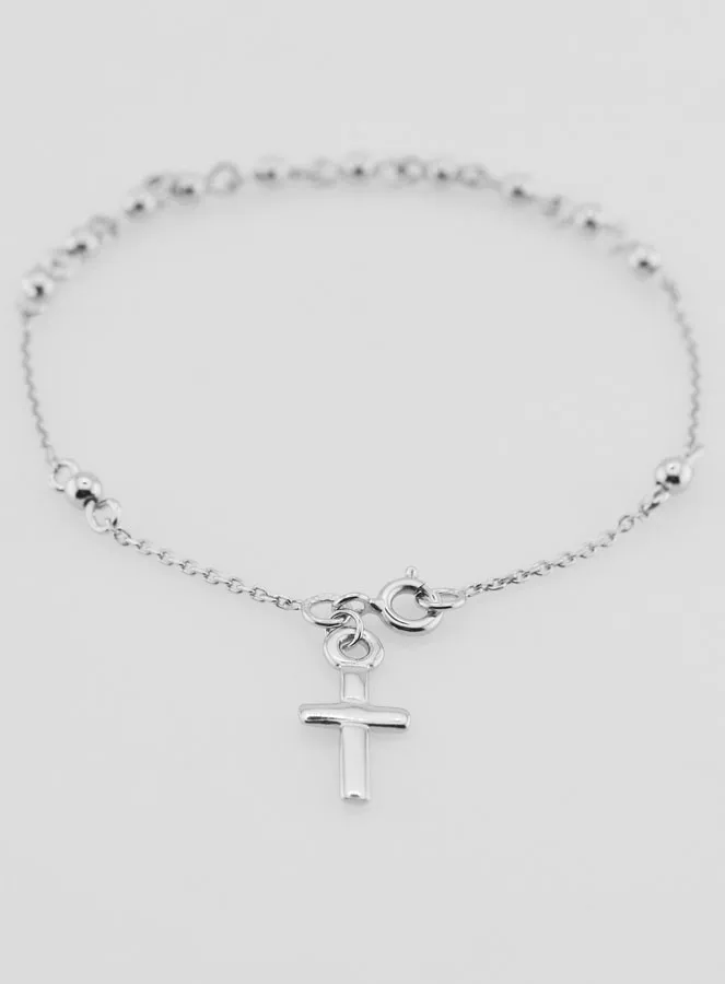 Religiöses Armband mit Kreuz – 925er Silber (pic 2)