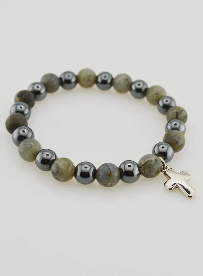 Edelstein Armband - Hämatit und Labradorit (pic 4)
