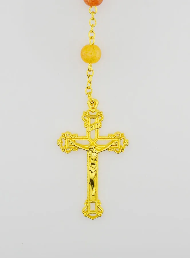 Rosenkranz der Wunderbaren Jungfrau mit Glasperlen – Bunt (pic 3)