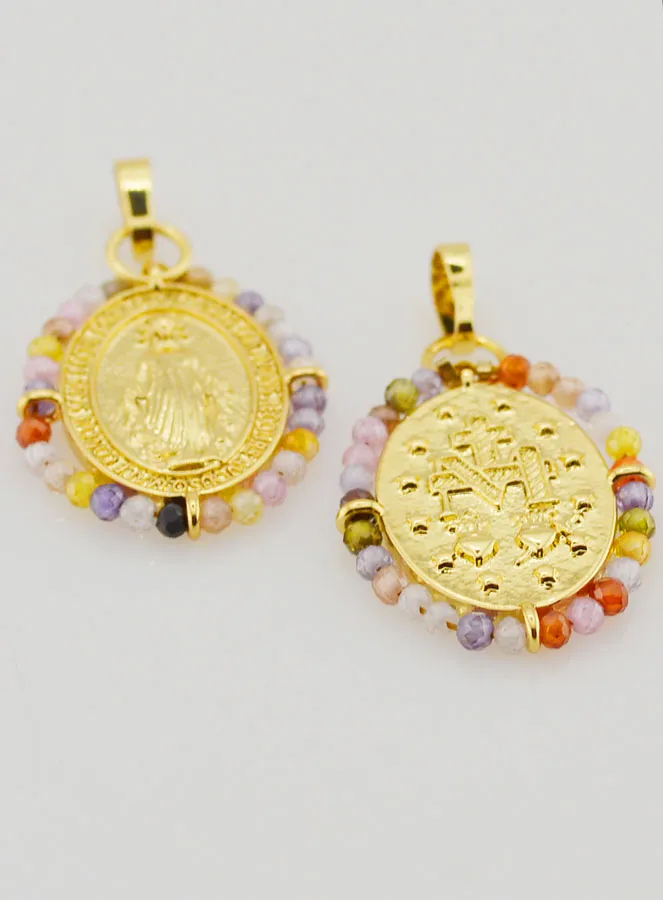 Wundertätige Medaille mit Perlen – 22mm (pic 2)