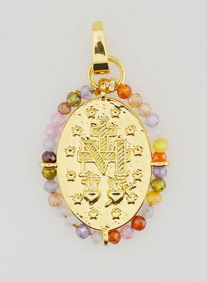 Wundertätige Medaille mit Perlen – 22mm (pic 4)