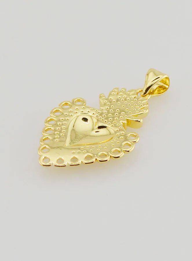 Ex-Voto-Anhänger aus Goldfarbenem Messing – 25mm (pic 4)