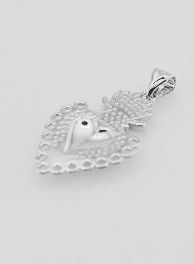 Ex-Voto Anhänger aus Silberfarbenem Messing - 25mm (pic 4)