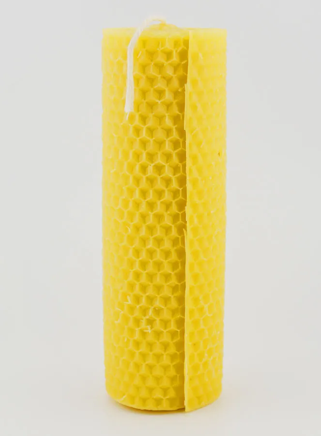 Deko-Kerze Bienenwachs – 15cm (pic 1)
