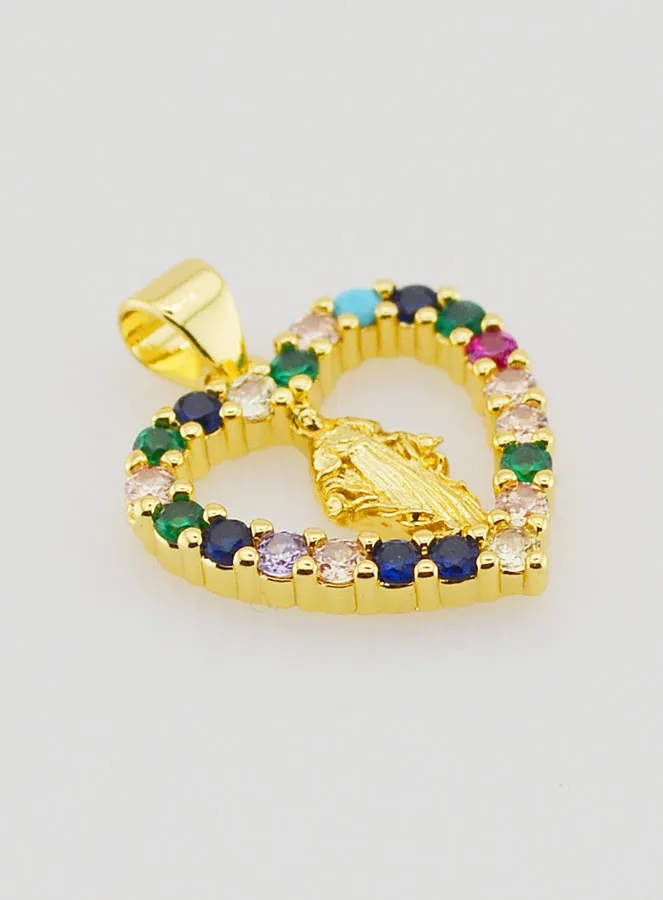 Anhänger Durchbrochenes Herz Wunderbare Madonna (pic 3)