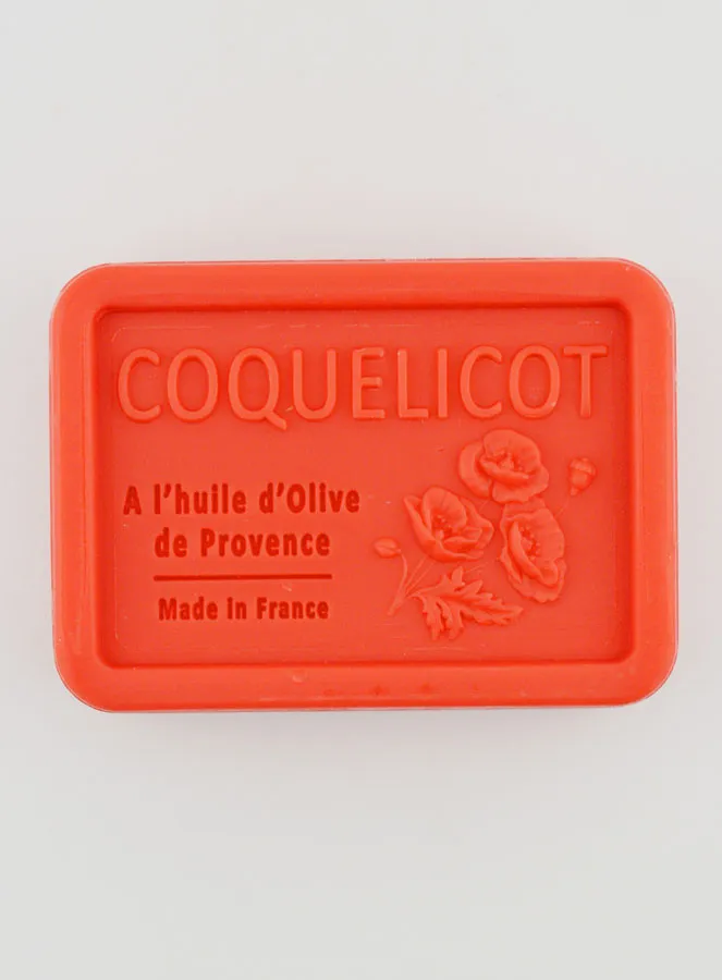 Seife mit Olivenöl und Klatschmohn - 120g (pic 1)