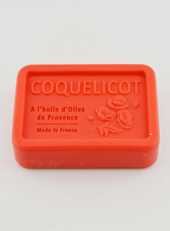 Seife mit Olivenöl und Klatschmohn - 120g (pic 3)