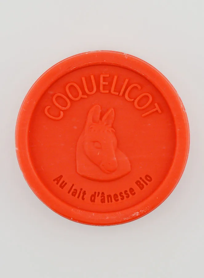 Seife mit Bio-Eselsmilch und Mohnblume - 100g (pic 1)