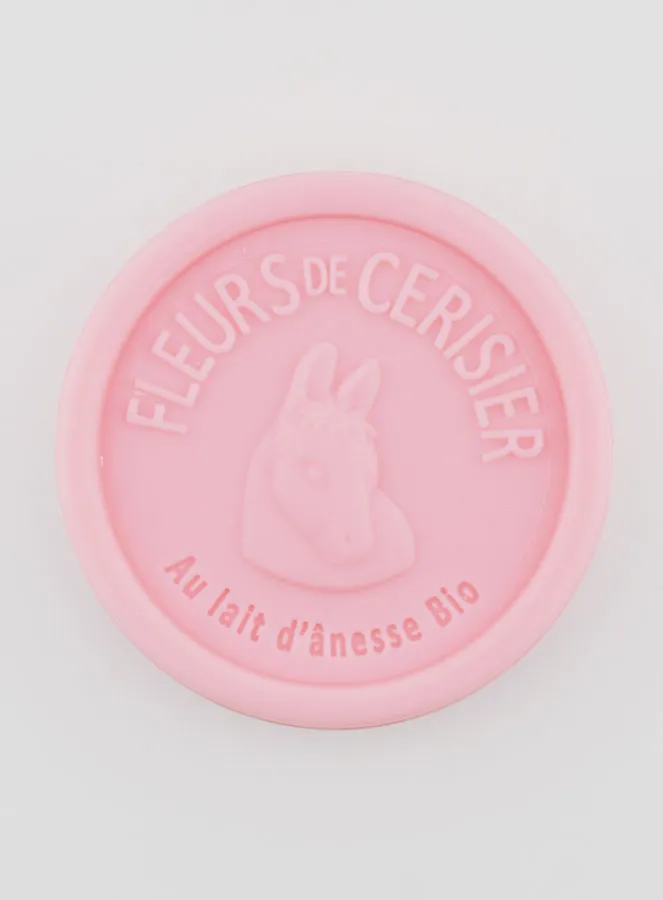 Seife mit Bio-Eselsmilch und Kirschblüte - 100g (pic 1)