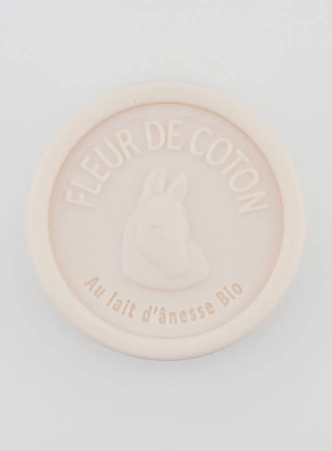 Seife mit Bio-Eselsmilch und Baumwollblüte - 100g (pic 1)