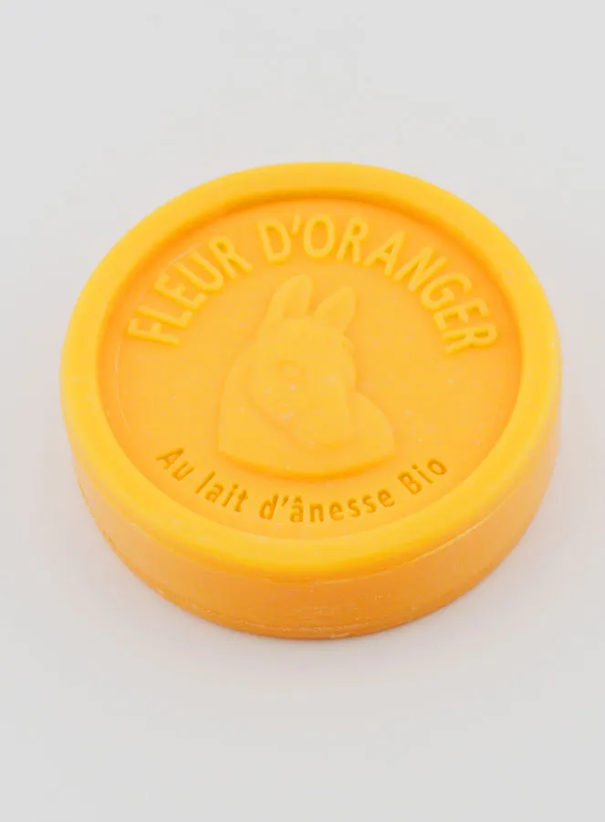 Seife mit Bio-Eselsmilch und Orangenblüte - 100g (pic 3)