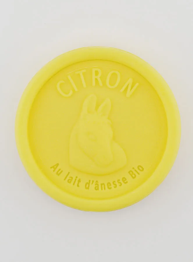 Seife mit Bio-Eselsmilch und Zitrone - 100g (pic 1)