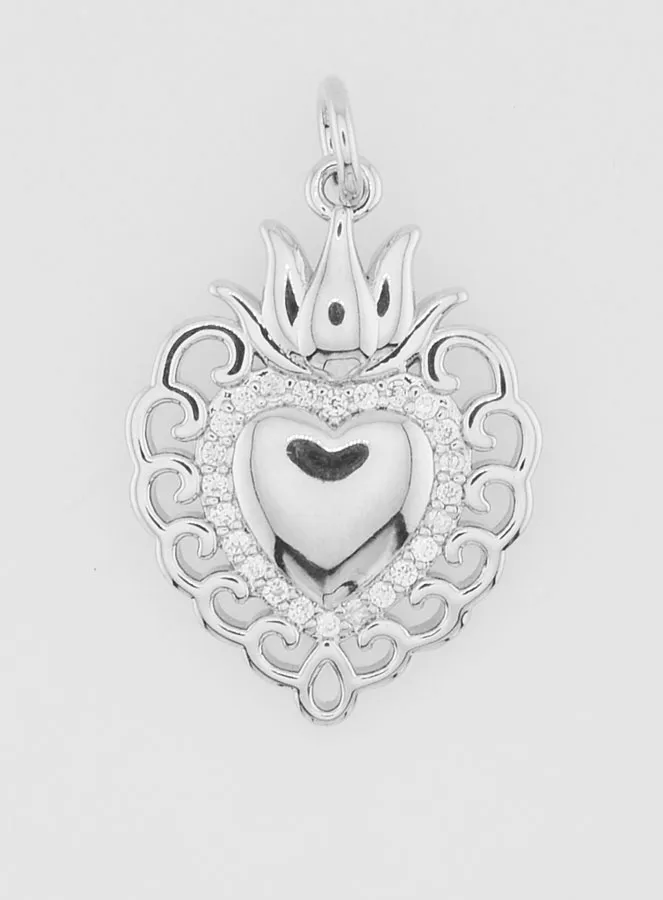 Ex Voto Anhänger aus Silber-Messing - 22mm (pic 1)