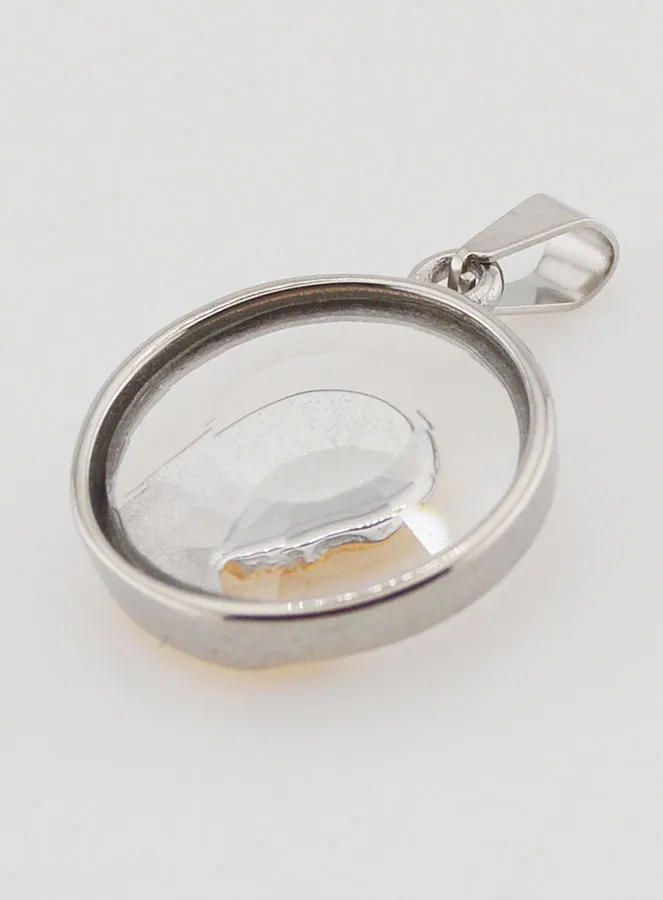 Anhänger Betende Jungfrau Maria 20mm - Glas und Edelstahl (pic 4)