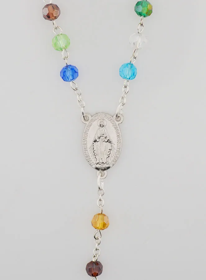 Rosenkranz Wundertätige Madonna Bunte Perlen (pic 4)