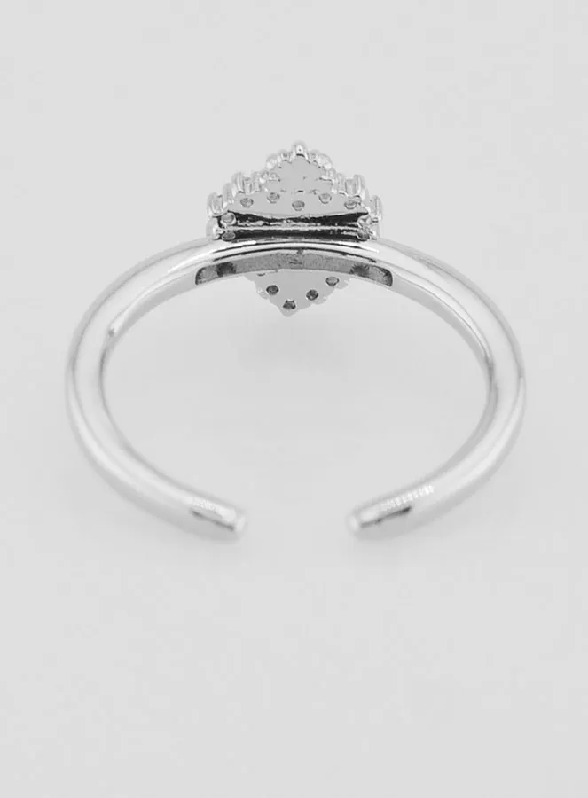 Verstellbarer Ex Voto Ring Messing und Steine (pic 4)