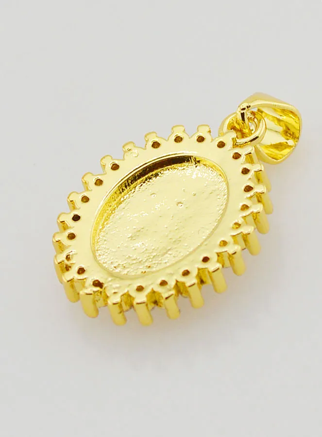 Medaille Wundertätige Madonna Elfenbein Farben - 17mm (pic 4)