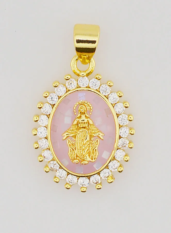 Medaille Wundertätige Madonna Rosa - 17mm (pic 1)