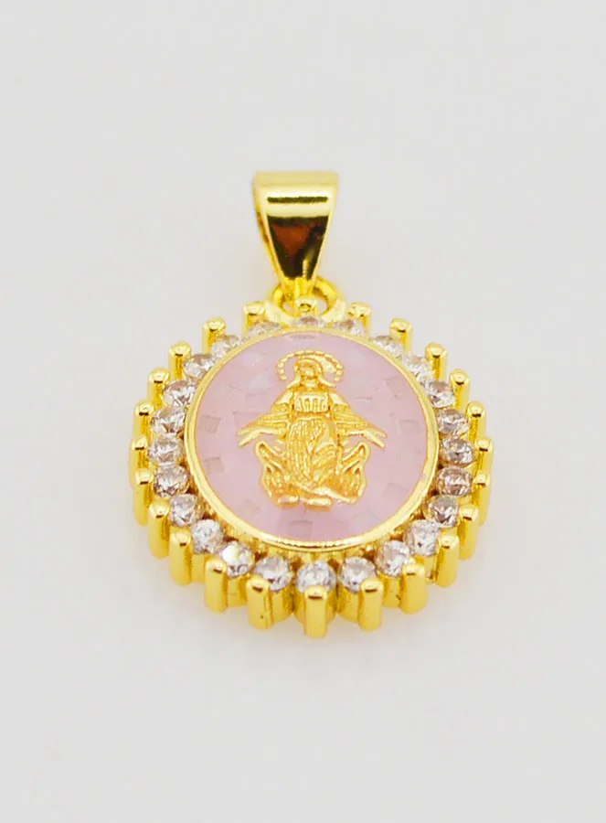 Medaille Wundertätige Madonna Rosa - 17mm (pic 2)