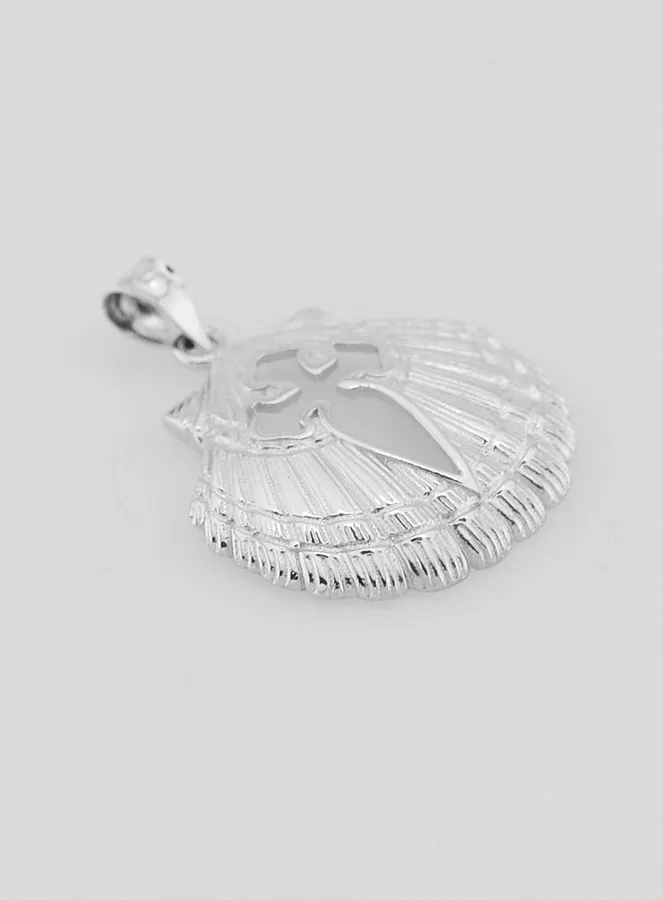 Anhänger Jakobsmuschel und Kreuz - 18mm (pic 3)
