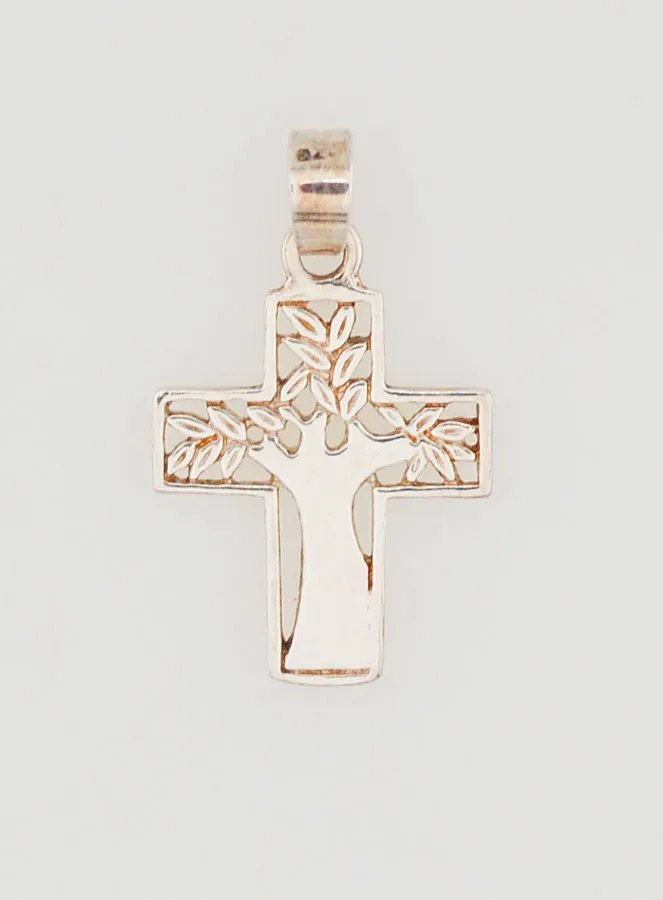 Anhänger Kreuz mit Lebensbaum - 15mm (pic 1)