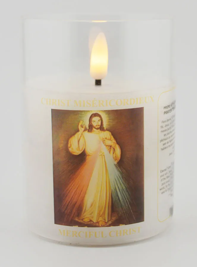 LED Votivkerze - Gebet Barmherziger Jesus (pic 1)