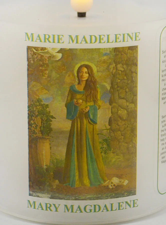 LED Votivkerze - Gebet zur Heiligen Maria Magdalena (pic 3)