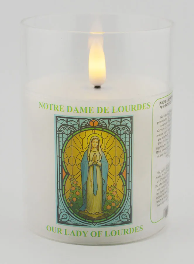 LED Votivkerze - Gebet zur Mutter Gottes von Lourdes (pic 1)