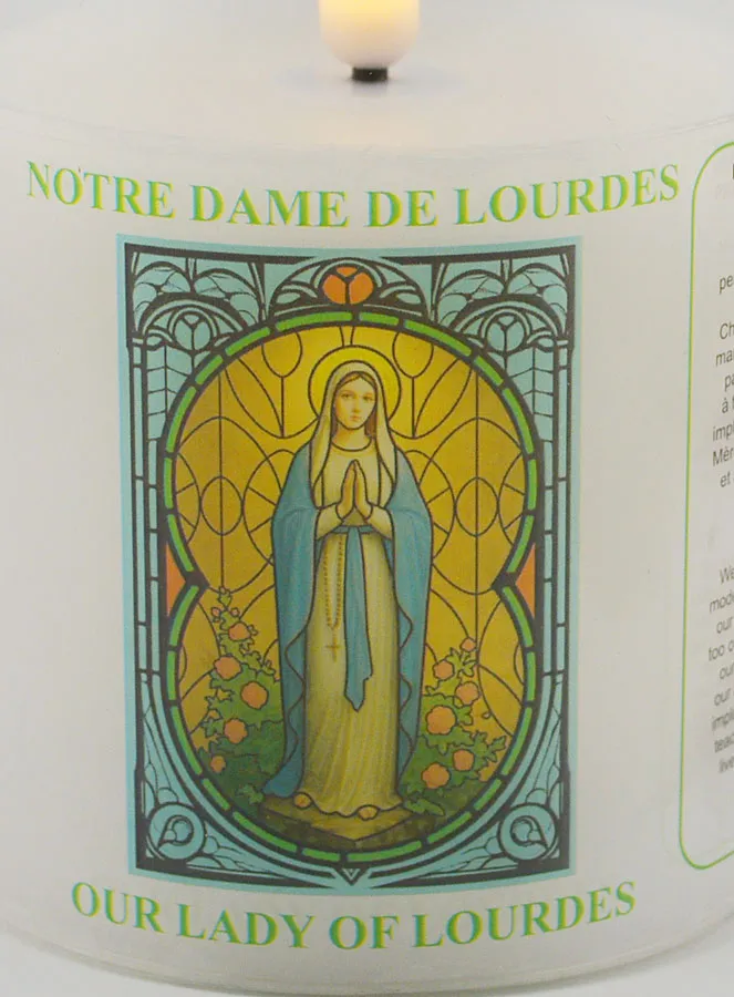 LED Votivkerze - Gebet zur Mutter Gottes von Lourdes (pic 3)