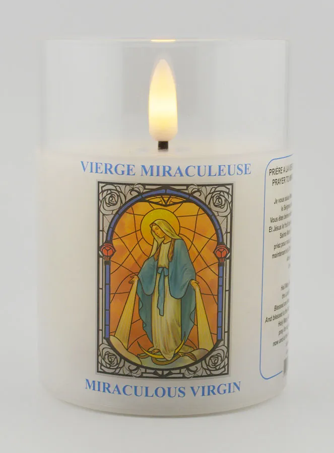 Batteriebetriebene Kirchenkerze - Wundertätige Madonna (pic 1)