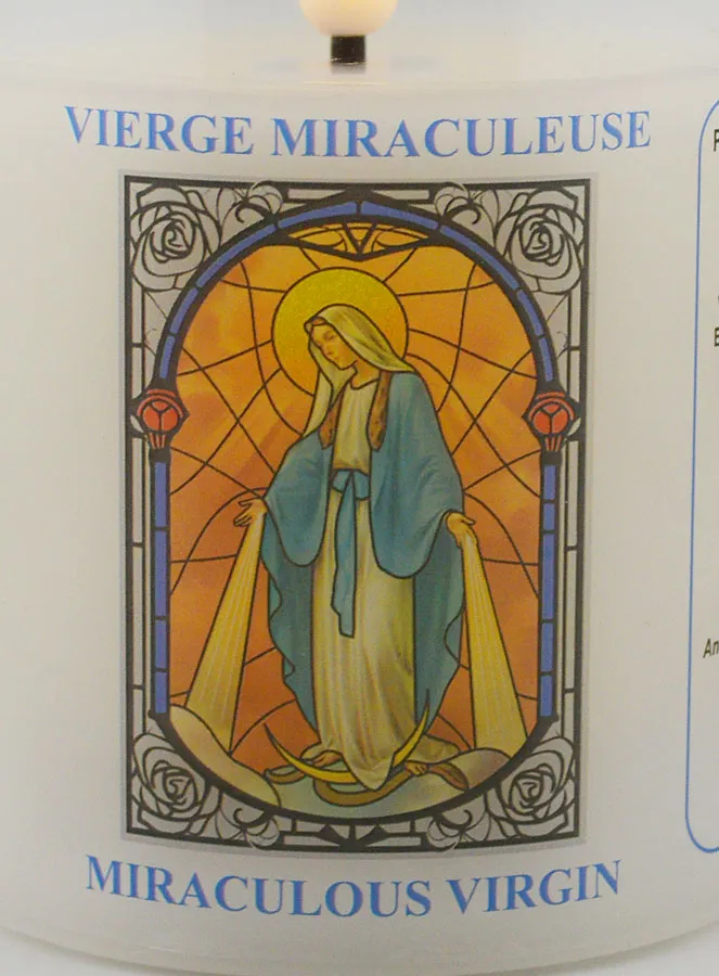 Batteriebetriebene Kirchenkerze - Wundertätige Madonna (pic 3)