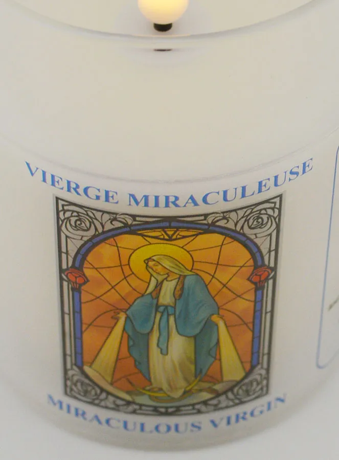 Batteriebetriebene Kirchenkerze - Wundertätige Madonna (pic 4)