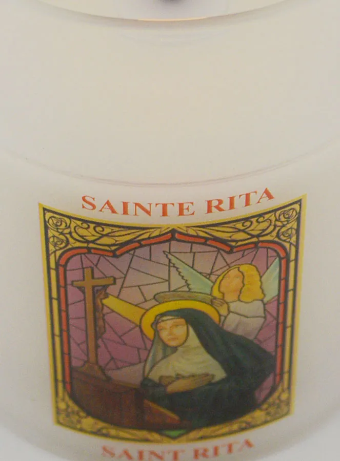 Batteriebetriebene Kirchenkerze - Heilige Rita (pic 4)