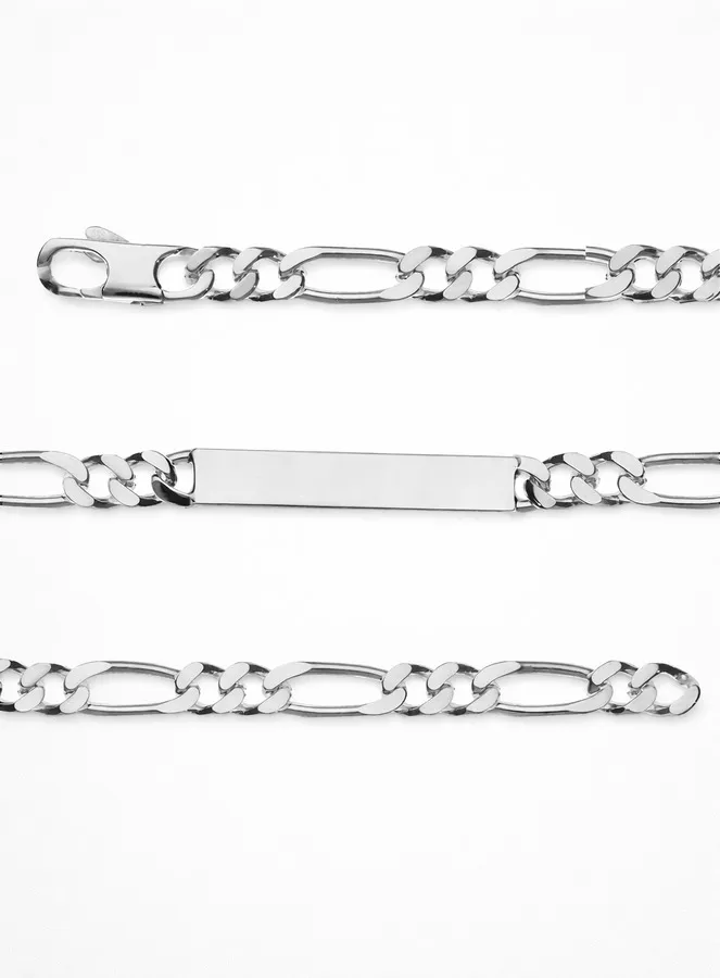 Herrenarmband aus Silber – Figaro 6mm (pic 1)