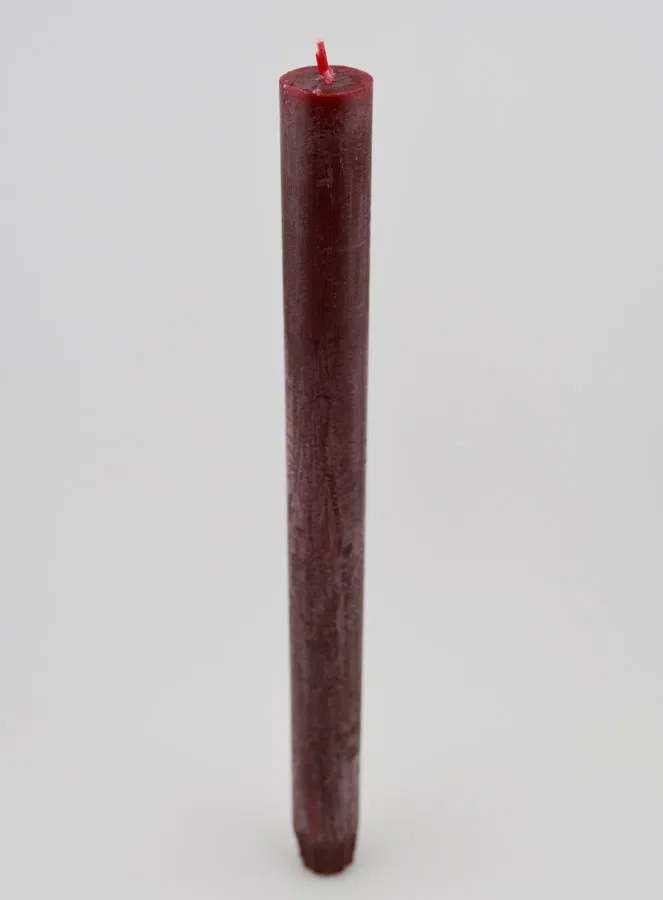 Durchgefärbte Kerze 27cm - Samt Rot (pic 2)