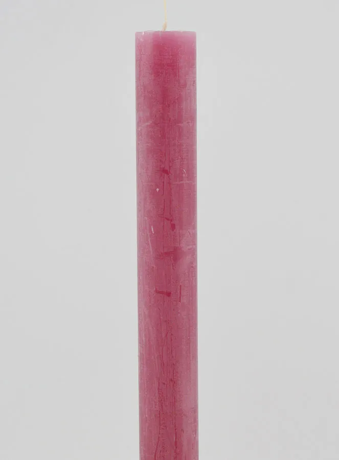 Durchgefärbte Kerze 27cm - Rosa Gepudert (pic 3)