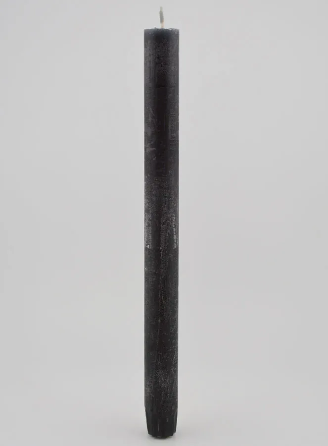 Durchgefärbte Kerze 27cm - Grau (pic 1)