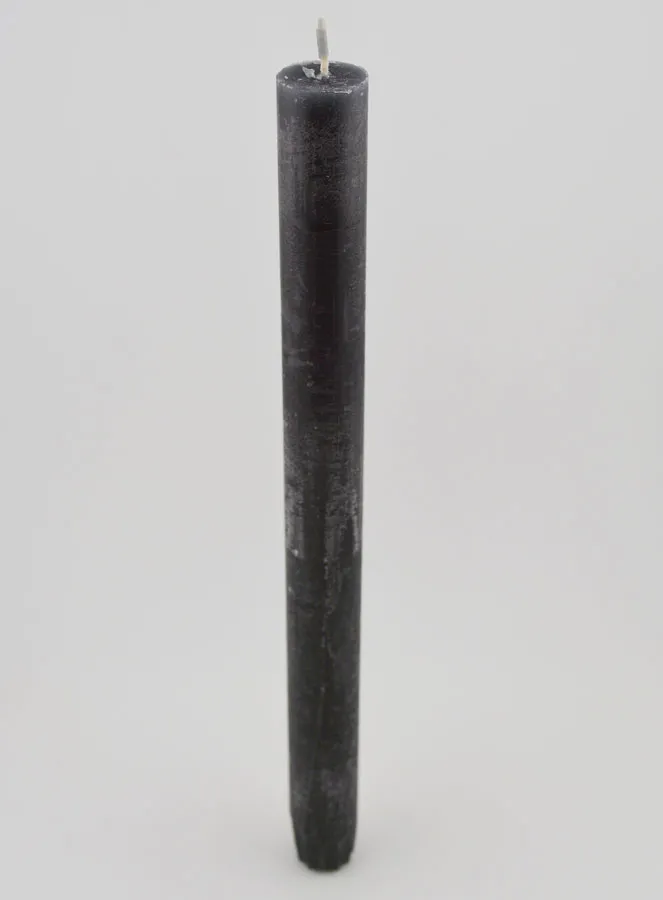 Durchgefärbte Kerze 27cm - Grau (pic 2)