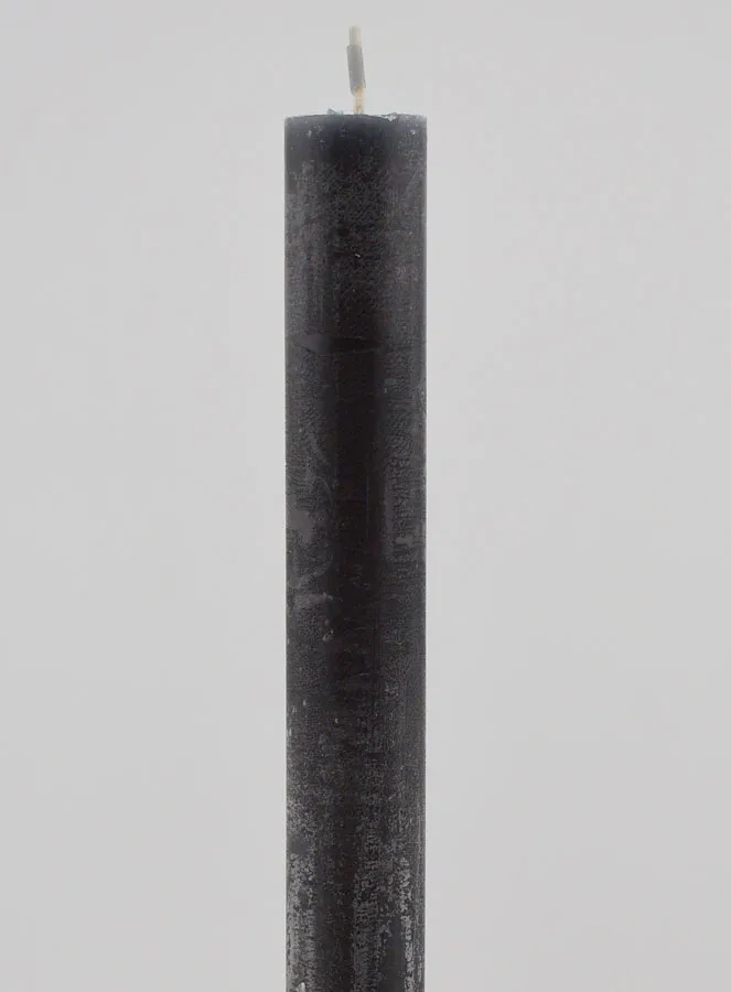 Durchgefärbte Kerze 27cm - Grau (pic 3)