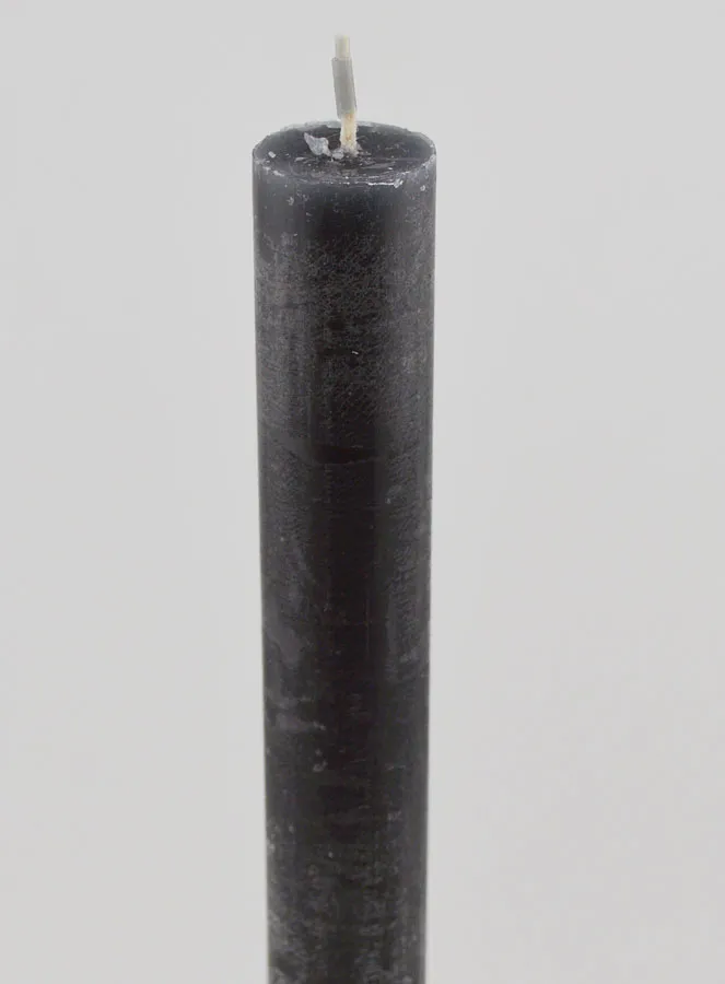 Durchgefärbte Kerze 27cm - Grau (pic 4)