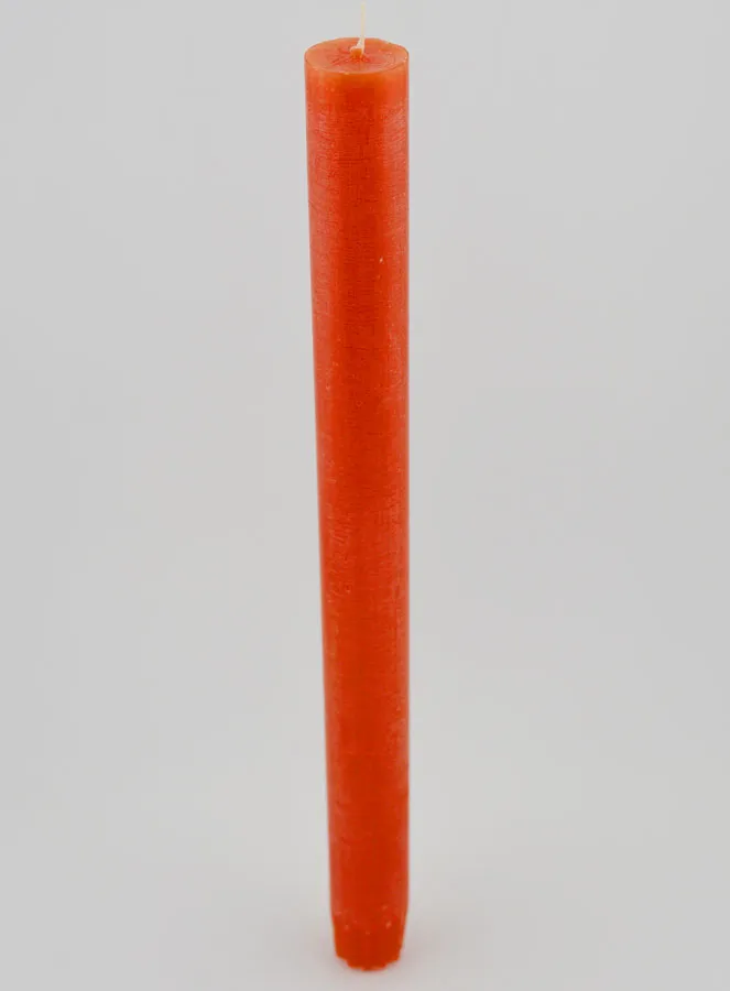 Durchgefärbte Kerze 27cm - Orange (pic 2)