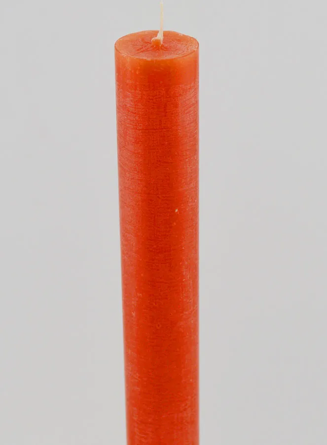 Durchgefärbte Kerze 27cm - Orange (pic 4)